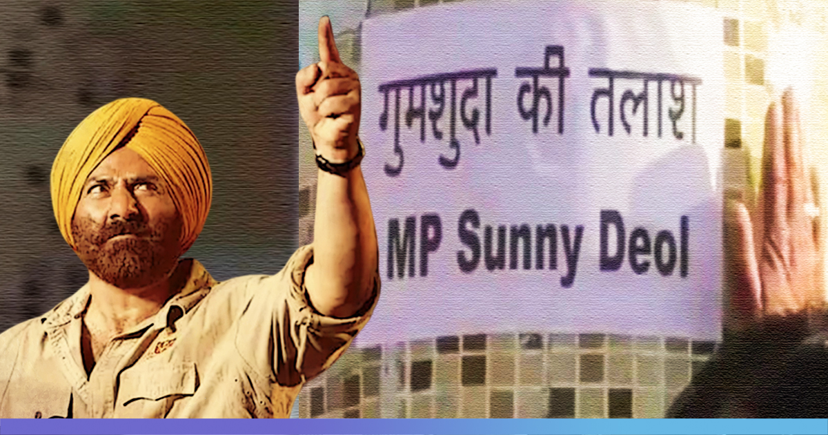 Missing MP Sunny Deol Posters Seen In Pathankot