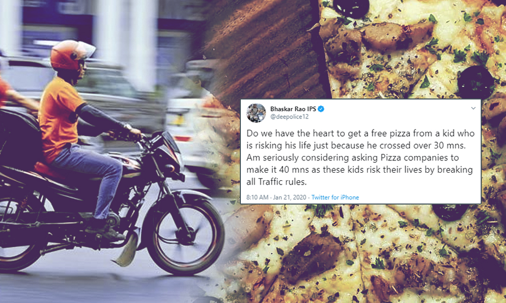 Bengaluru Police Commissioners Viral Tweet On Pizza Delivery Deadline Sparks Debate