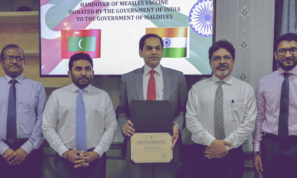 Within 3 Days Of Emergency Request, India Donates 30,000 Doses Of Measles Vaccine To Maldives