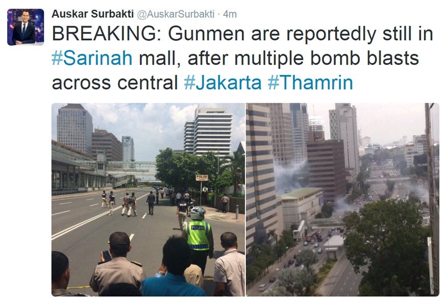 Just In: Series Of Suicide Bombings In Jakarta, Updates So Far