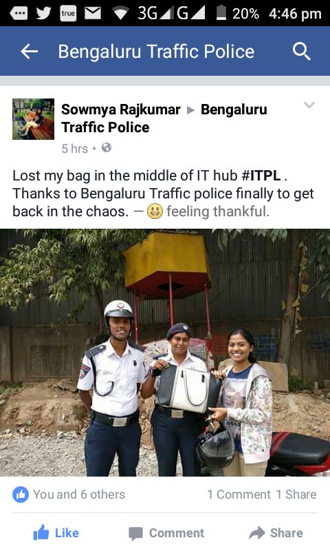 Meet The Woman Manning Bangalores Infamous Traffic And Also Filling Potholes For Free