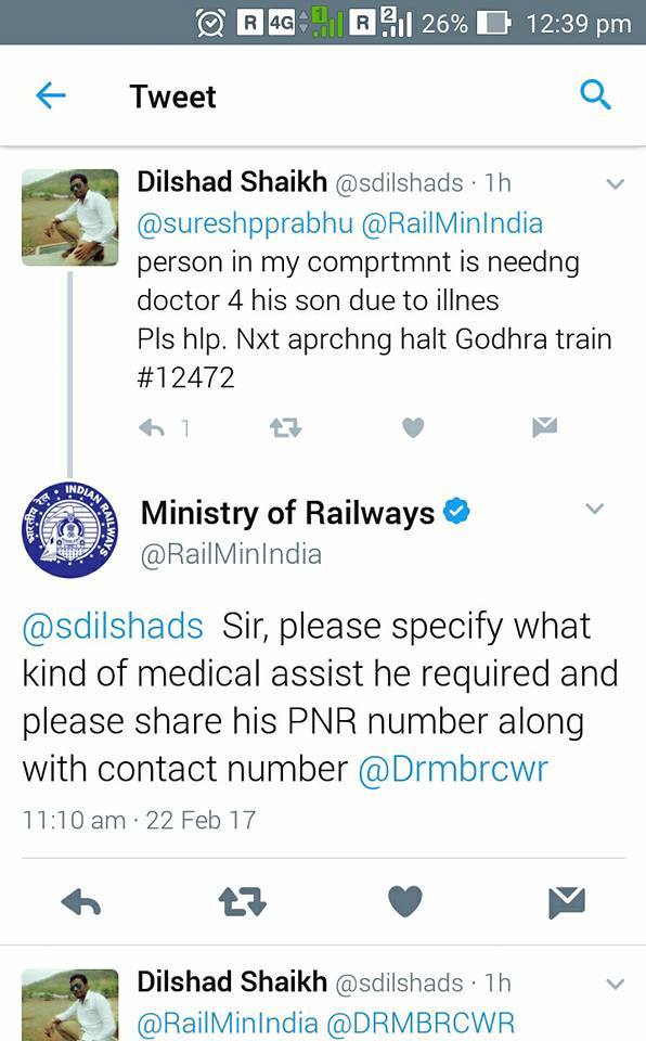 This Man Used Social Media To Get Immediate Medical Attention Of Indian Railways & Got The Help
