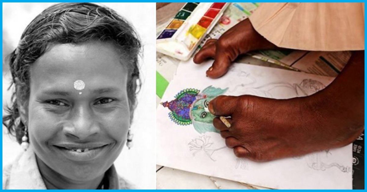 Once A Beggar On The Streets Of Rishikesh, This Differently-Abled Woman Is Now Winning Hearts With Her Art