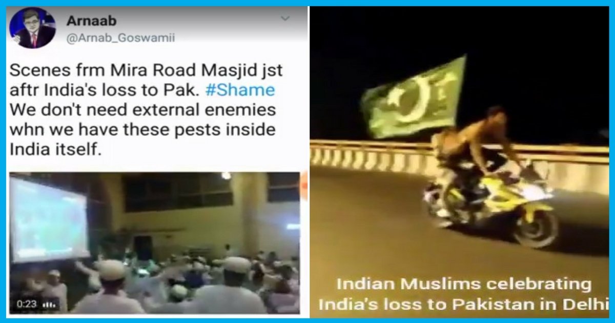 Fact Check: From BBC Falling To False News To Fake Videos Of Indians Celebrating Pakistan’s ICC Win