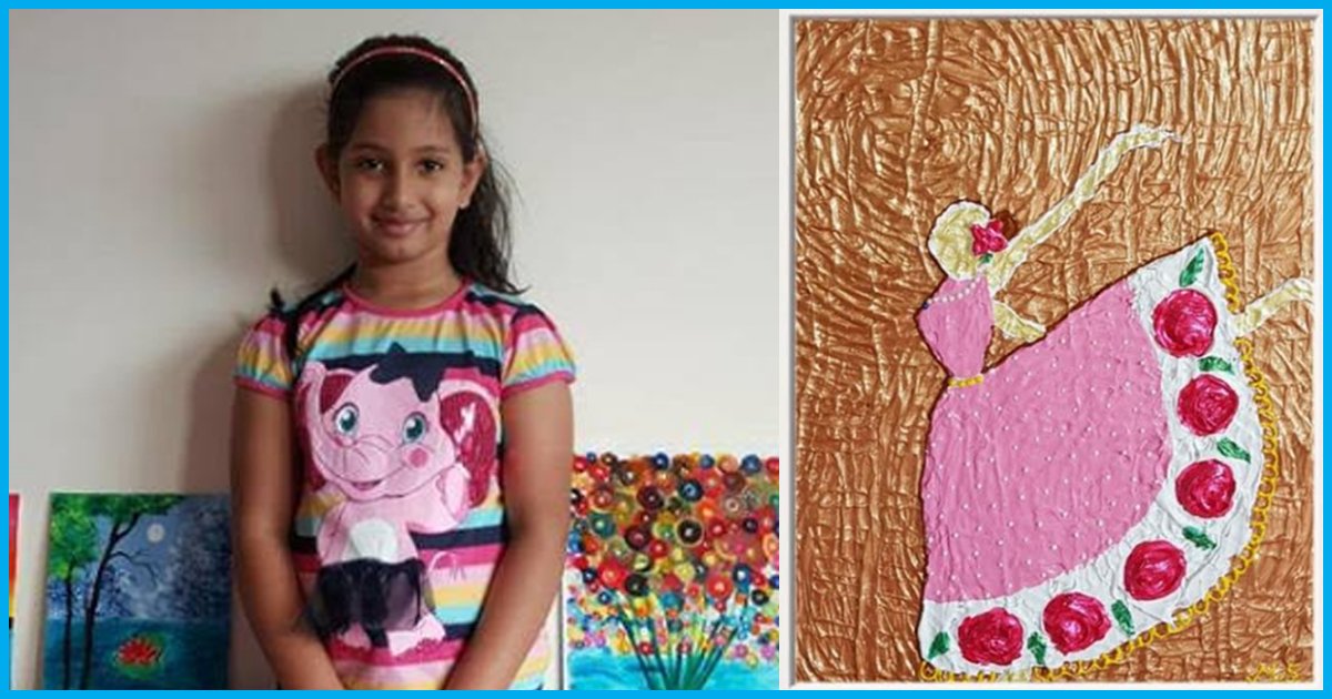 7-Year-Old Girl Sells Her Paintings To Help Educate Poor Kids
