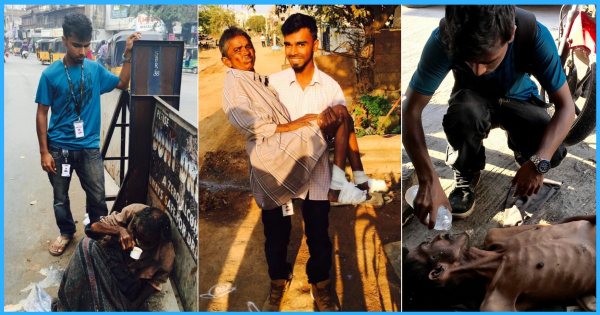 A 22-Yr-Old Is Saving People Who Are Left To Die On Hyderabad Roads By Providing Them Shelter And Medication