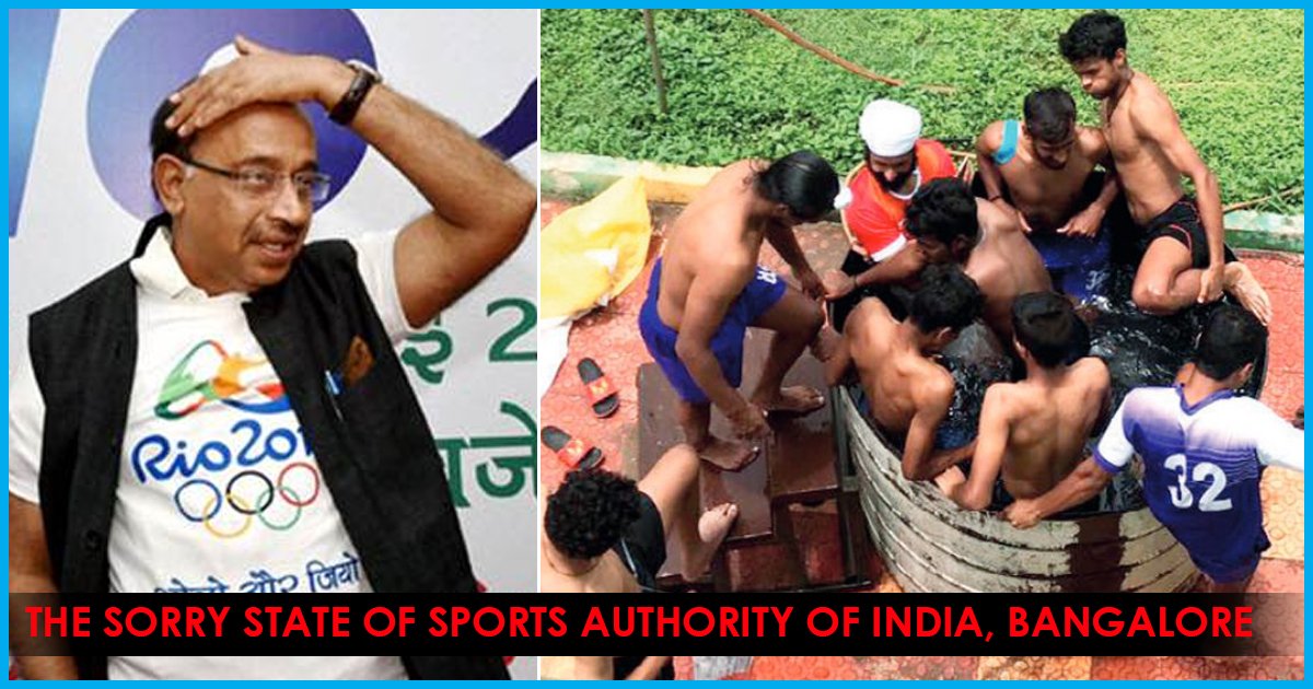 Poor infrastructure leads to junior athletes taking ice baths in broken plastic tank at SAI, Bengaluru