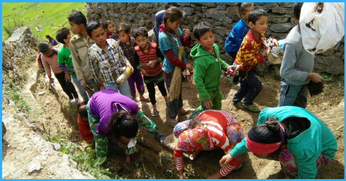 These 35 Children Went Door To Door For A Survey And Cleaned Their Village In Uttarakhand