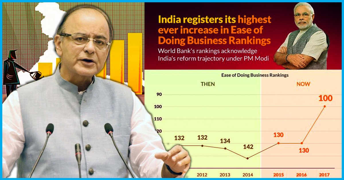 Good News: India Jumps 30 Places In Ease Of Doing Business According To World Bank Report