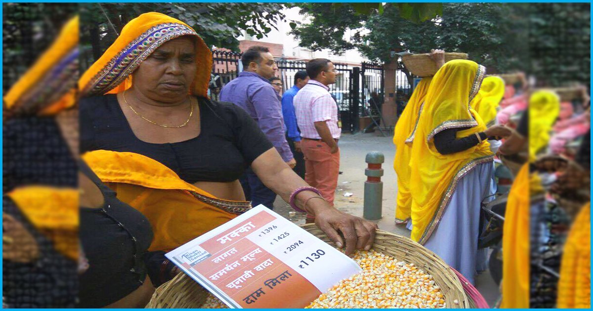 An Innovative Protest By Women Farmers Demanding Fair Price For Their Produce