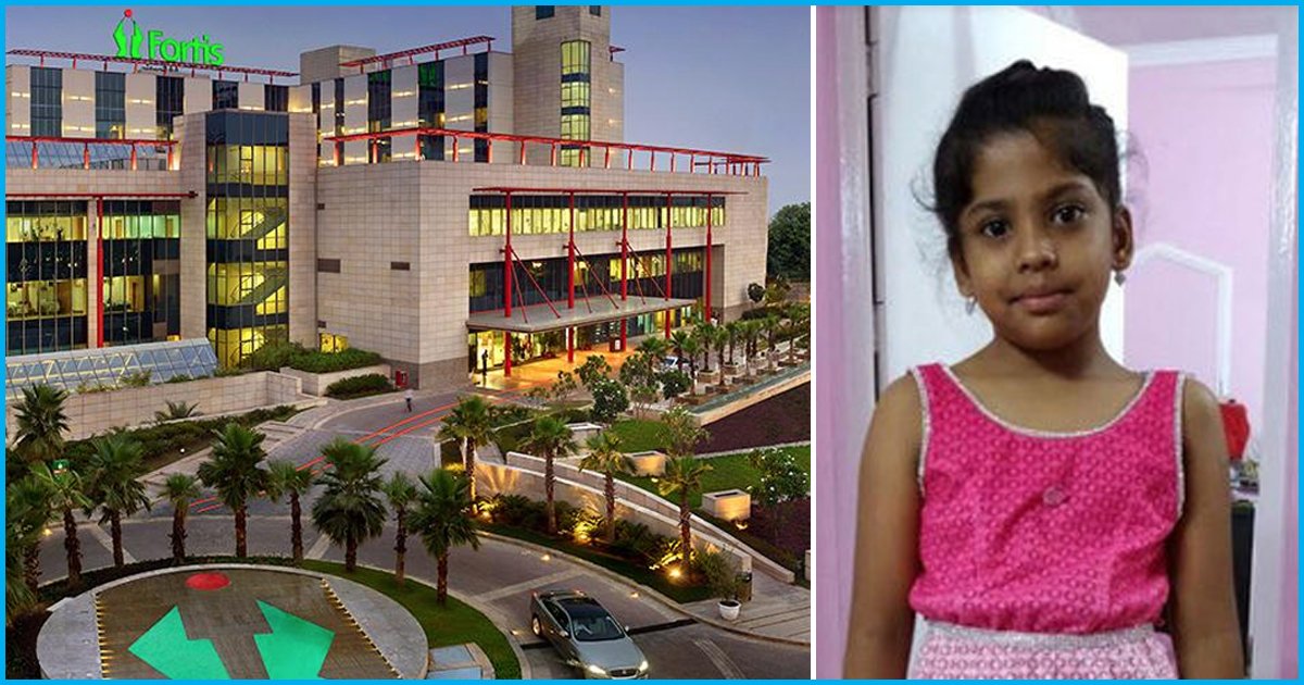 Fortis Hospital, Gurugram Charges Rs 18 Lakh For 7-Yr-Old Dengue Patient Treatment; Girl Dies
