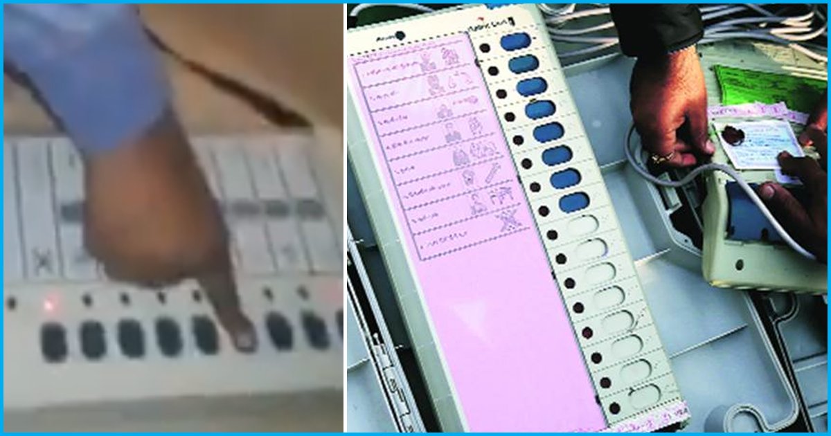 Public Protest Alleging Tampered EVMs Voting In Favor Of BJP In Ongoing UP Civic Polls