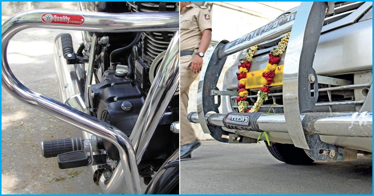 Unauthorized Fitting Of Crash Guard & Bull Bar On Motor Vehicles Will Attract Penalty. Read To Know