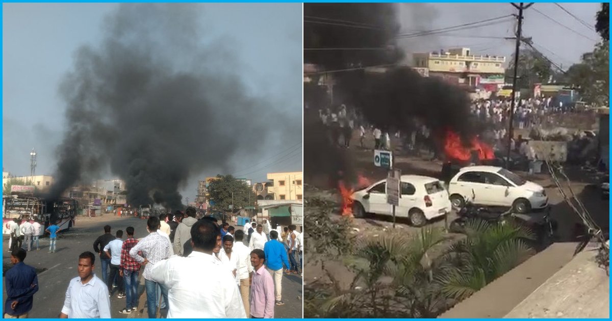 One Killed, 5 Injured As People With Saffron Flags Allegedly Attacked Dalits, Torched Vehicles In Bhima Koregaon