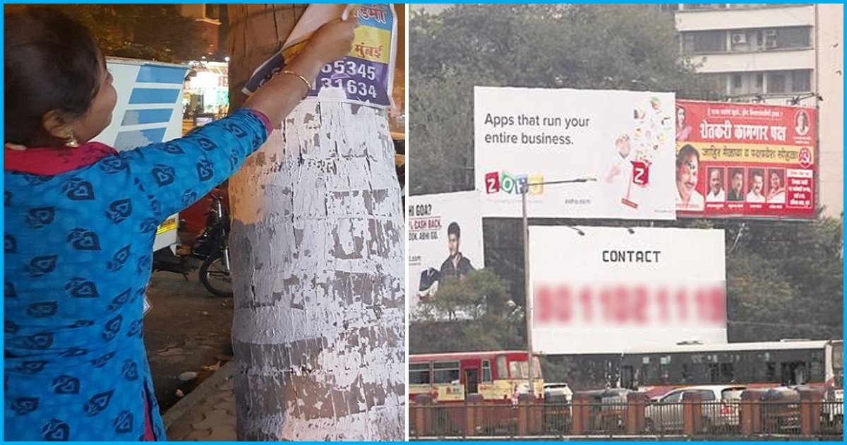 Mumbai: Group of Youth Spends New Year Removing Illegal Hoardings Nailed On Trees