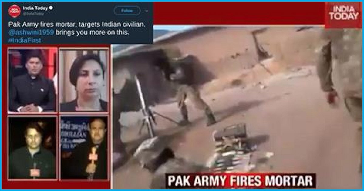 India Today Uses 2-Year-Old YouTube Video To Report Pakistani Mortar Fire