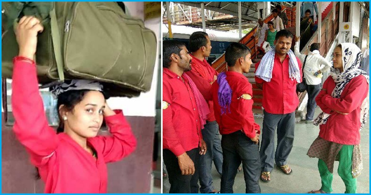 Meet Indias First Woman Coolie Who Works With 45 Other Men In Katni Railway Station
