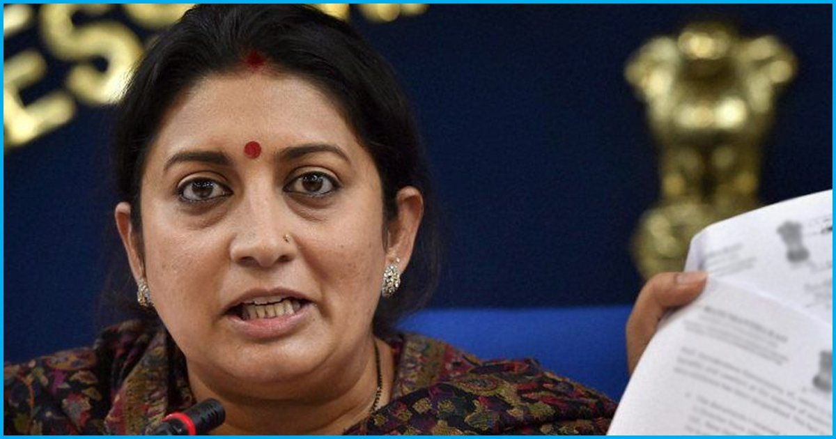 Smriti Irani Answers Prasar Bharatis Defiance By Withholding Salary Funds Of DD & AIR Employees