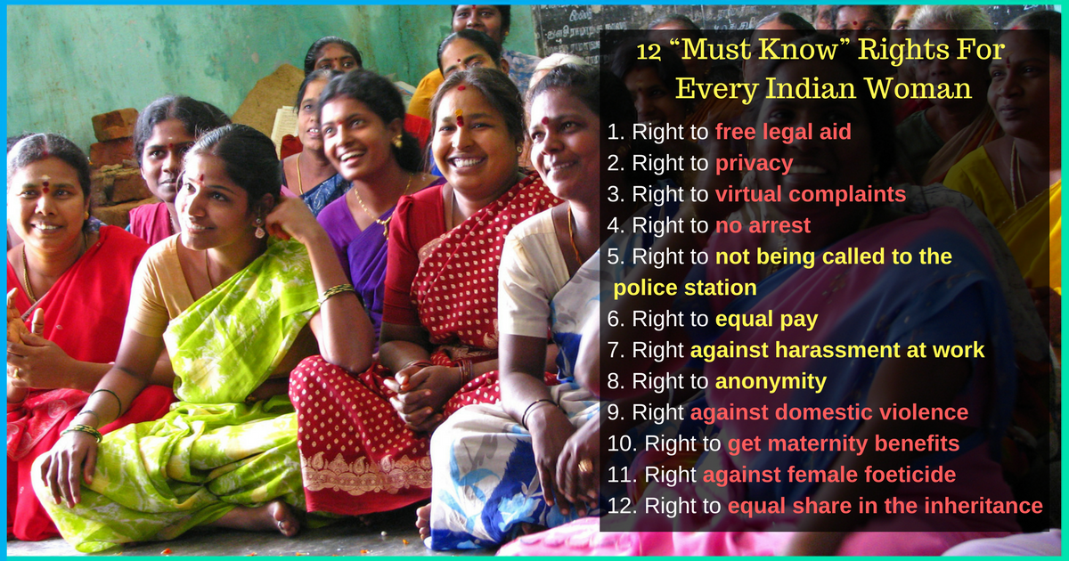 12 “Must Know” Rights For Every Indian Woman
