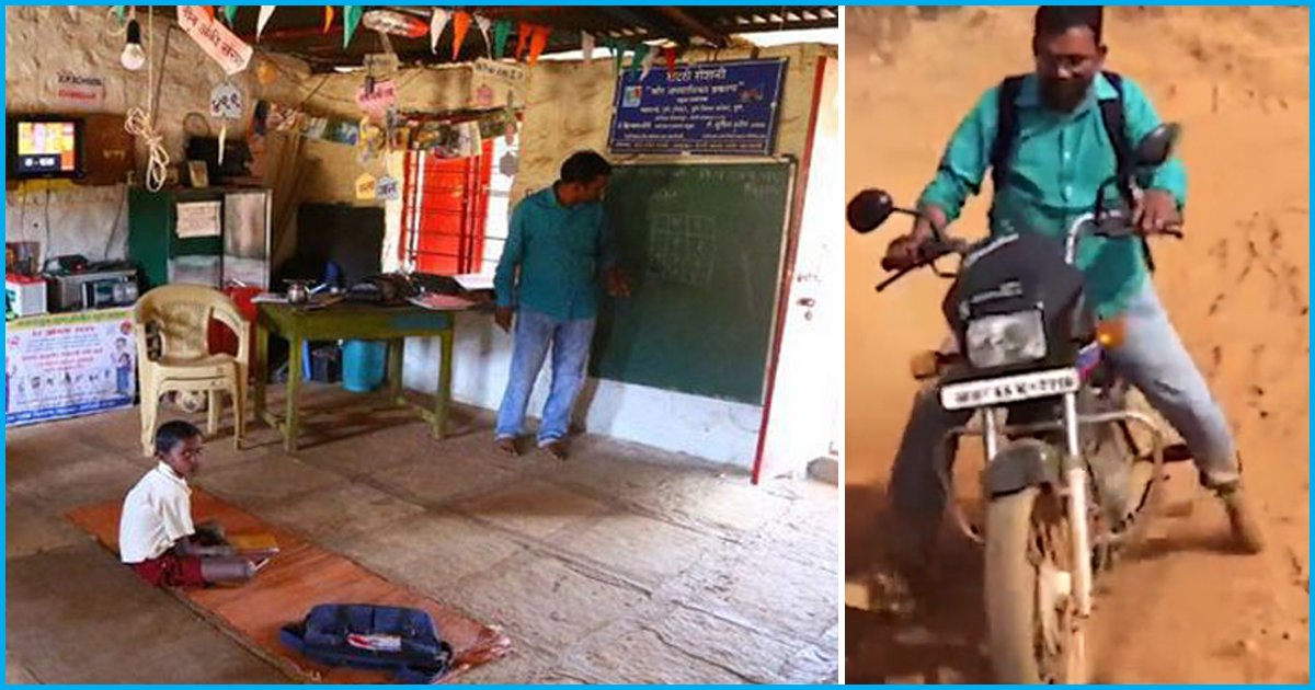 Maharashtra: 29-Year-Old Teacher Travels 50 Km To Teach His Only Student In A Village