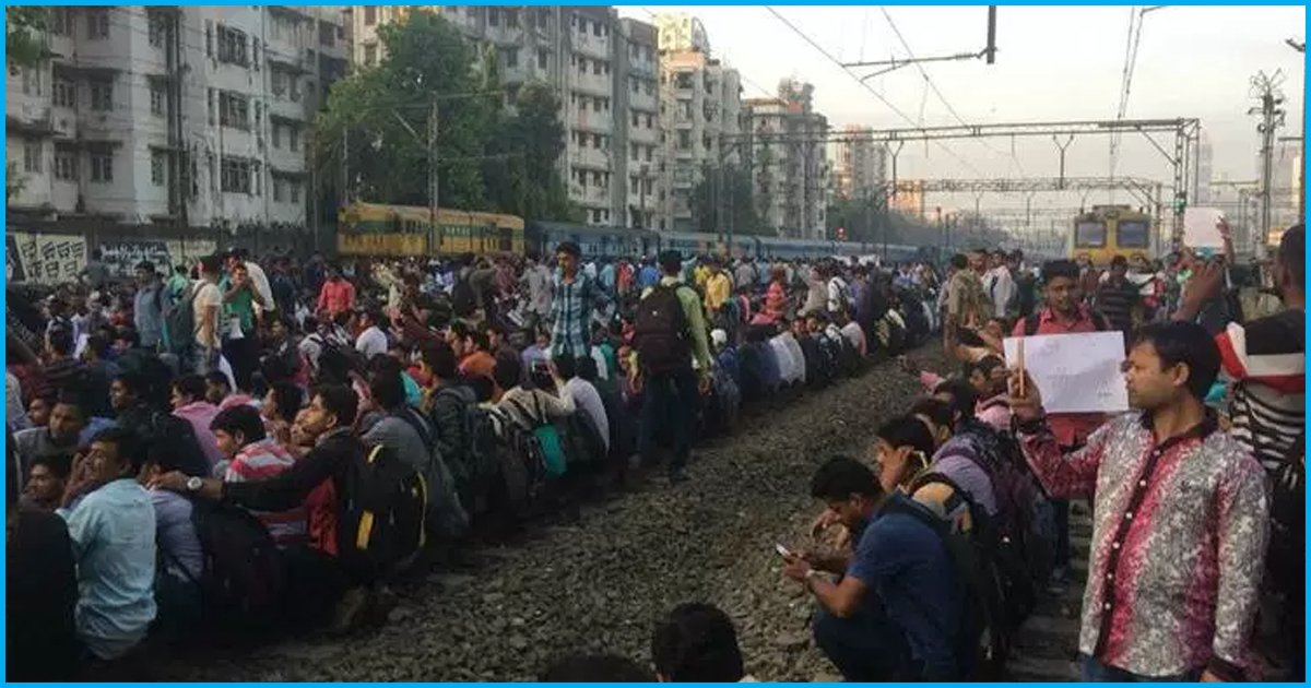 Students Bring Mumbai Railways To Halt For 3 Hrs Over Joblessness; Call Off Protest After Assurance