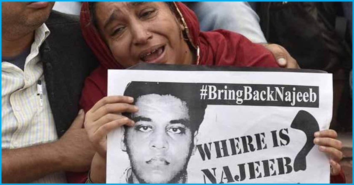 Missing JNU Ward Najeeb Ahmed’s Mother Sues Media Houses For Linking Son With IS, Seeks Rs 2.2-Cr Damages