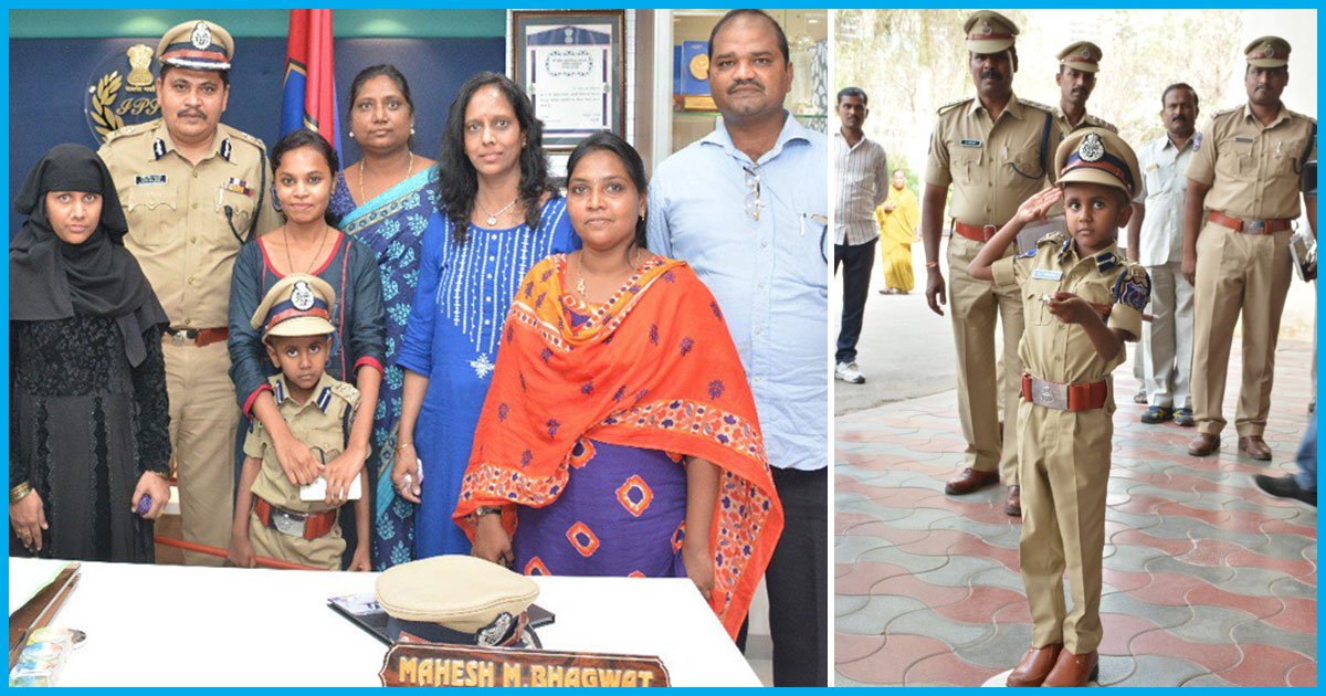 Telangana: 6-Yr-Old Cancer Patient Becomes Police Commissioner For A Day