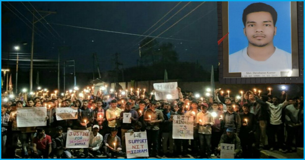 NIT Mizoram: Students Allege Infected Mess Food & Negligence Of Management Led To Death Of A 23-Yr-Old