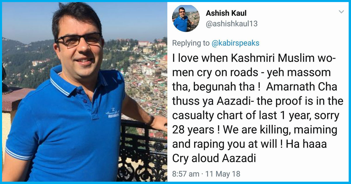 Employee Loses Job For Making Hate-Mongering Twitter Post On Kashmiri Women