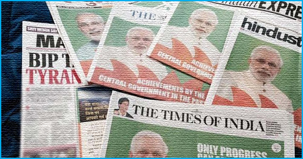 Over Rs 4,300 Crore Spent On Ads & Publicity By BJP Govt At Centre In Last 4 Years: RTI