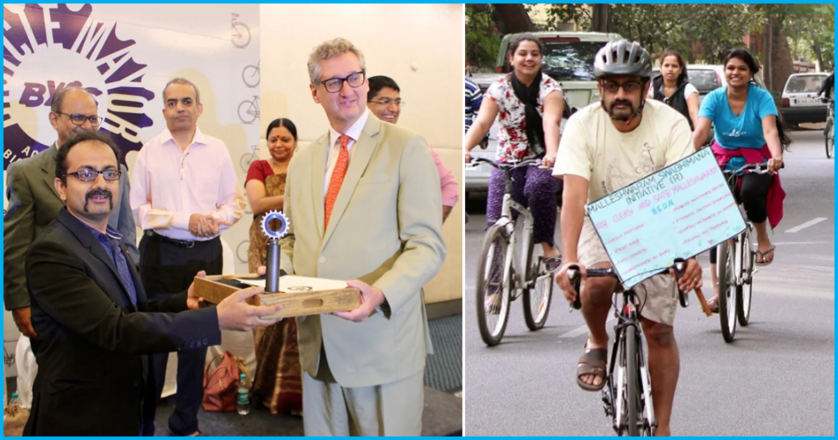 Meet Bangalore’s Bicycle Mayor Who Has Been Spearheading The Movement Of Sustainable Transport For 6 Years