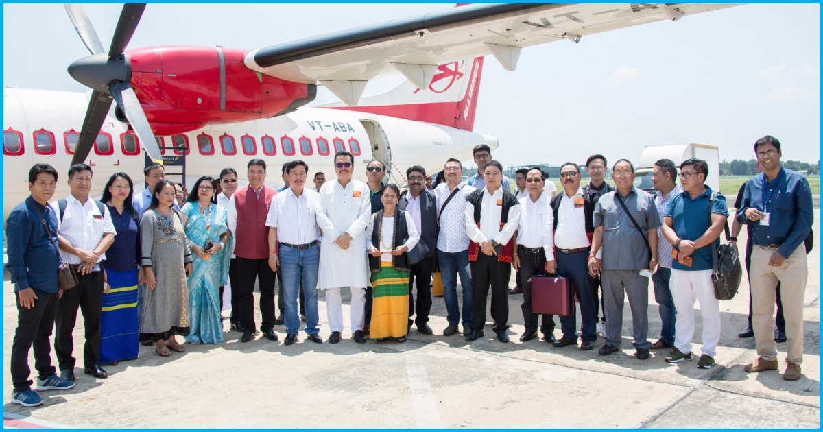 First Commercial Flight Lands In Arunachal Pradesh After Completing A Journey Of 1.5 Hours