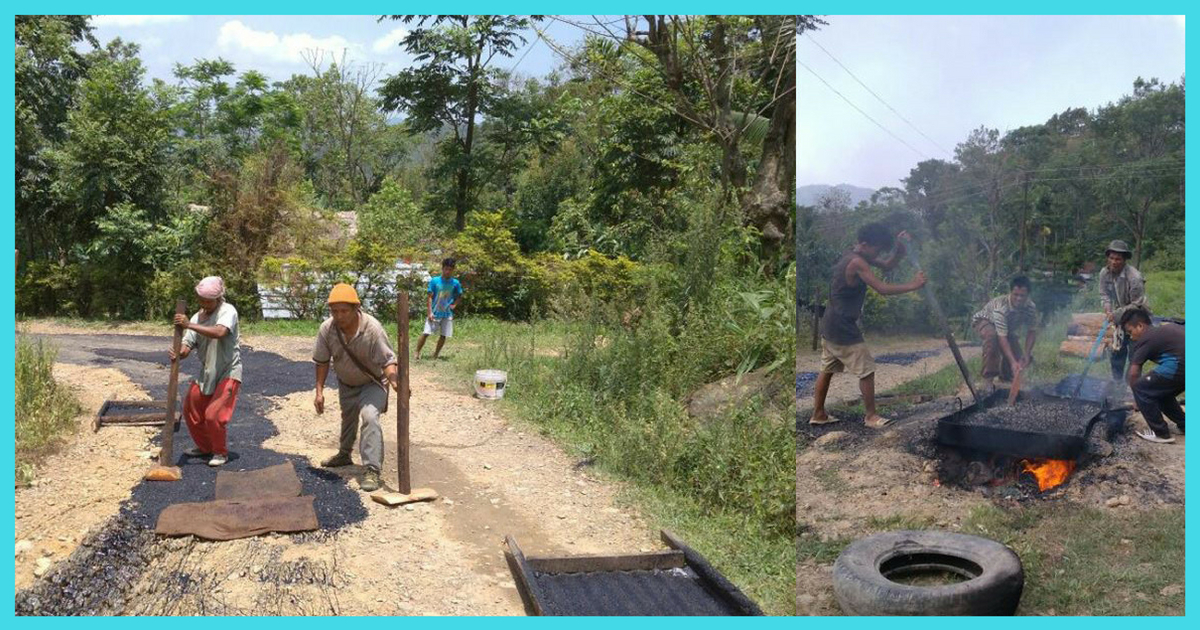 Residents Contribute Money To Make Road On Their Own In Village Due To Administration Apathy