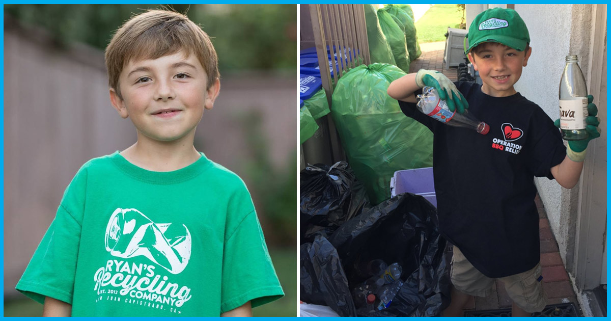 This 7-Yr-Old Californian Kid Runs His Own Recycling Company, Earned $21,000 In Four Years