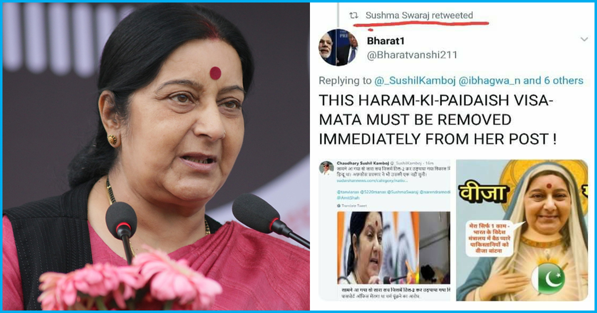 Sushma Swaraj Abused Online Over Inter-Faith Couple Passport Issue, No Statement From BJP