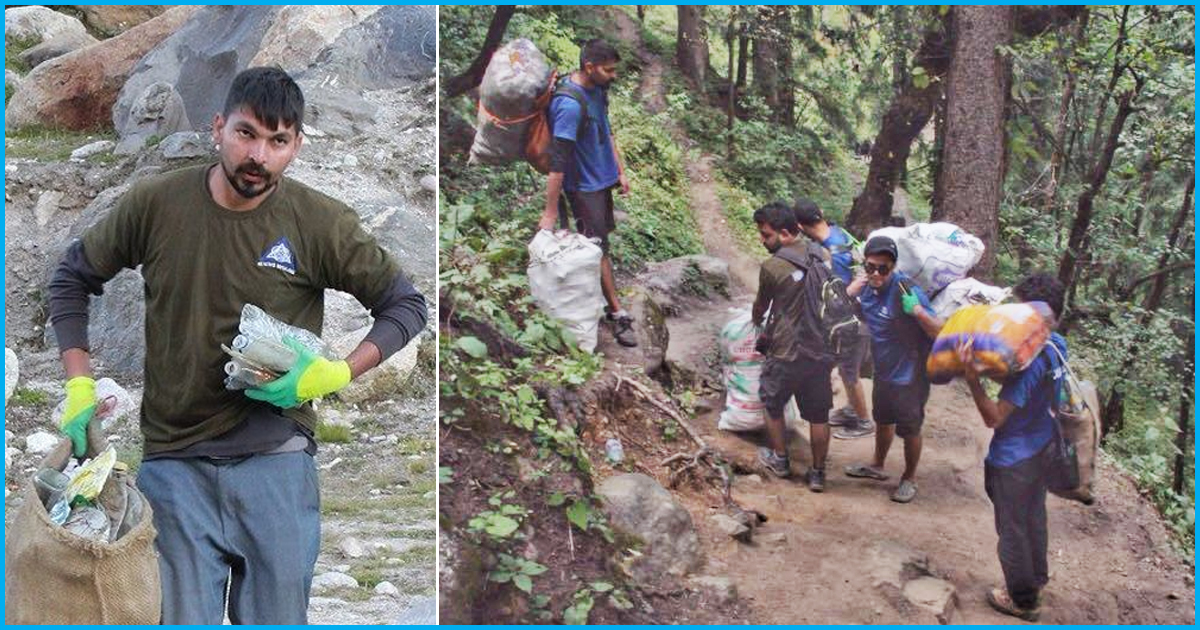 This Mans Initiative Has Cleaned Up 4,00,000 Kg Of Waste From The Himalayas In Four Years