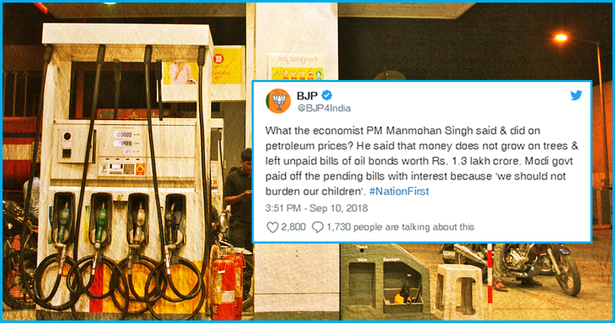 Have UPA-Era Oil Bonds Prevented Modi Govt From Reducing Oil Prices?