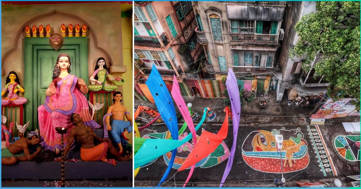 Kolkata: Sex Workers’ Rights Take The Centre Stage At This Durga Puja Pandal With A 300 Ft Long Street Graffiti