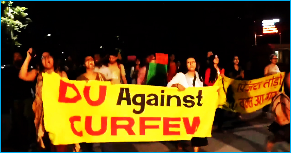 DU Against Curfew: Pinjra Tod Stages Protest Against Misogyny & Casual Sexism