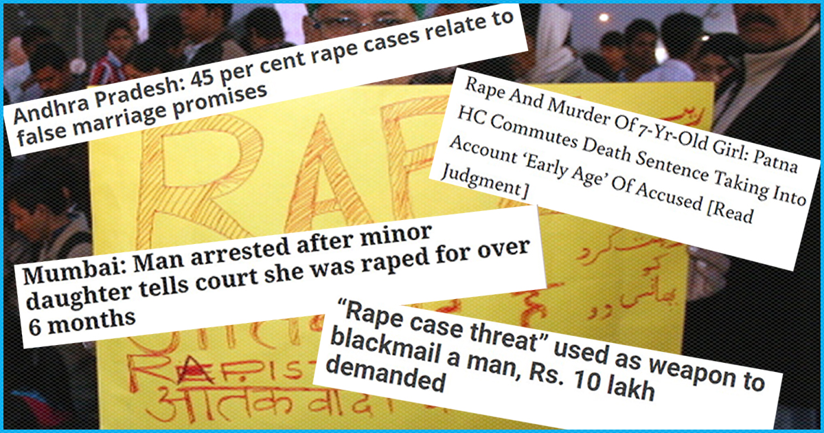 Good To Know: Laws Related To Sexual Assault & Rape In India