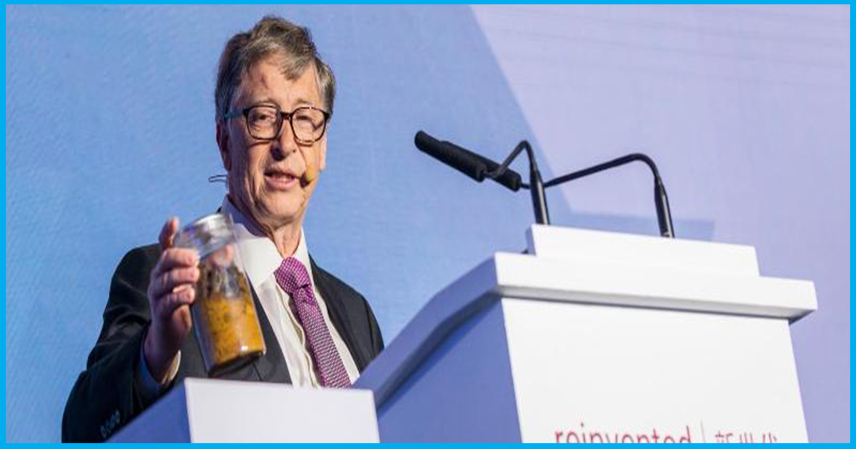 Beijing: Bill Gates Appears Onstage With A Jar Of Human Feces To Pitch Toilet Of Future