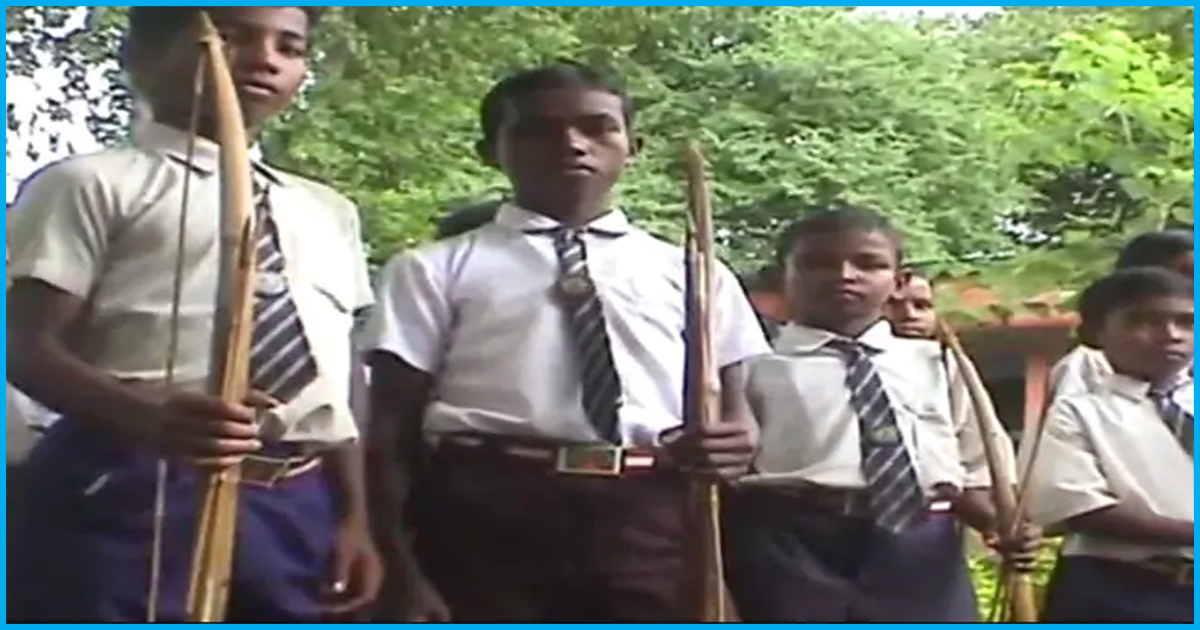 Jharkhand: Scared Of Maoists, Students Carry Bow & Arrow To School