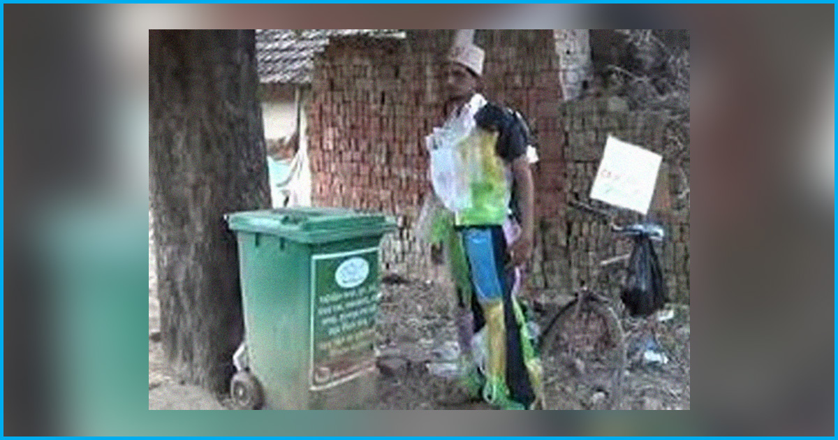 Odisha Man Dressed As ‘Walking Dustbin’ Says, “If I Look Ugly, Think About The Earth”