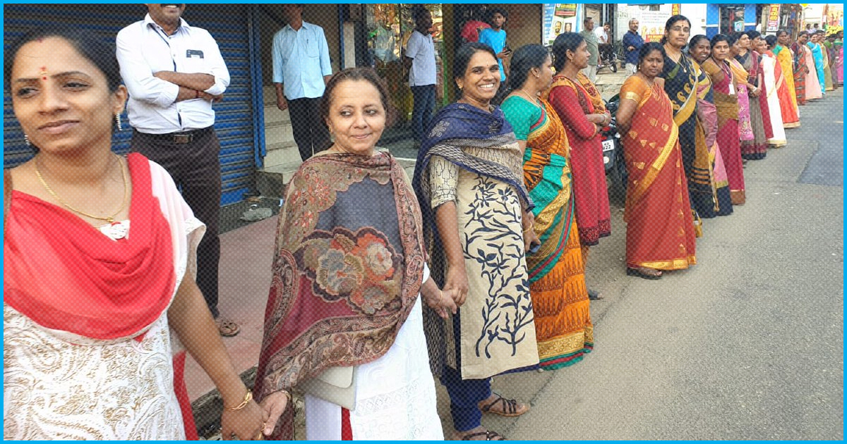 Kerala: Lakhs Of Women Form 620 Km Human Wall For Gender Equality