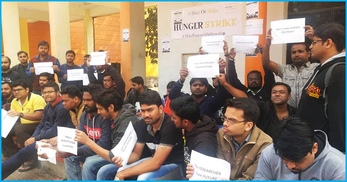 #Strike4Hike: Research Scholars Get Lowest Hike Since 2006, Stipend Increased By Just 24%