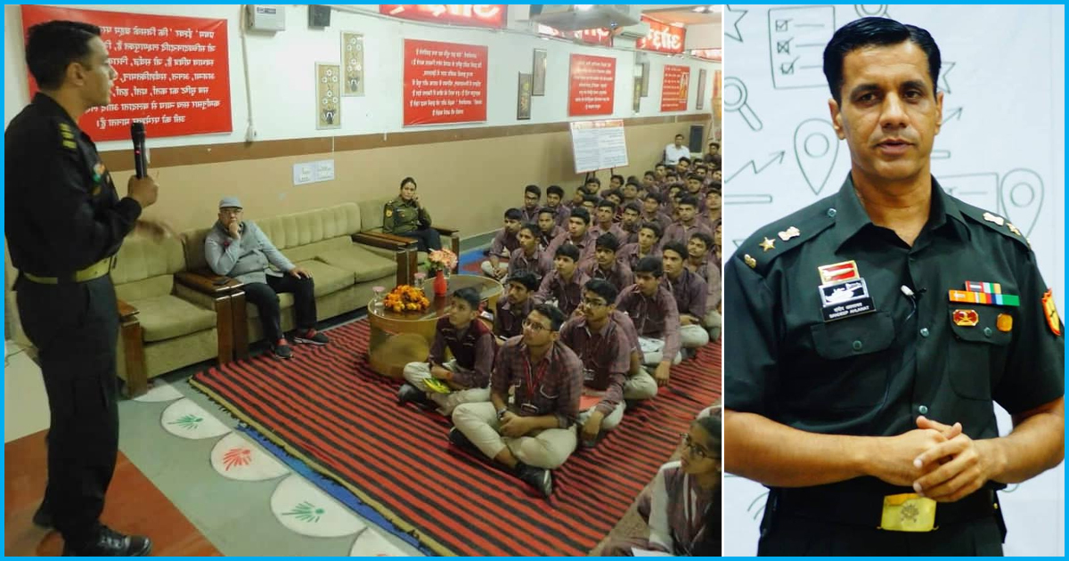 Meet The Army Officer Who Visits Schools & Colleges To Motivate Youngsters To Join Defence Forces