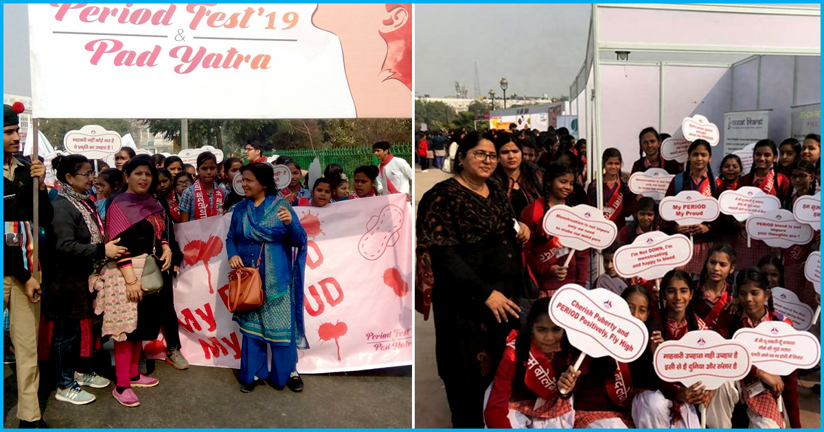 Thanks To This NGO, Around 8000 School Girls Participate In Delhis First Pad Yatra