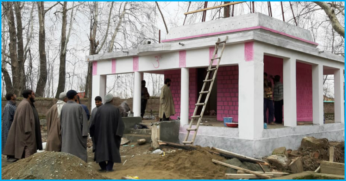 Humanity Above All: Muslims & Hindus Join Hands To Restore 80-Yr-Old Temple In Pulwama