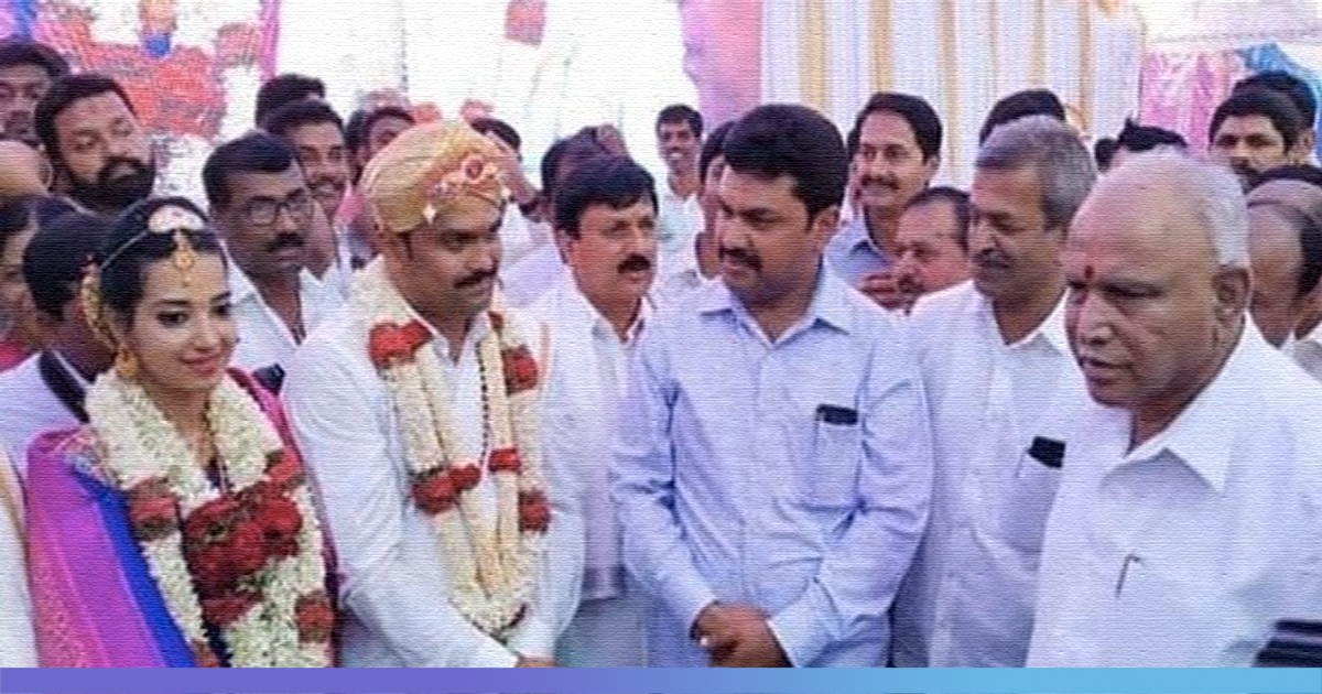 In The Times Of Big Fat Weddings, Karnatakas BJP MLA Weds Son In A Simple Mass Marriage