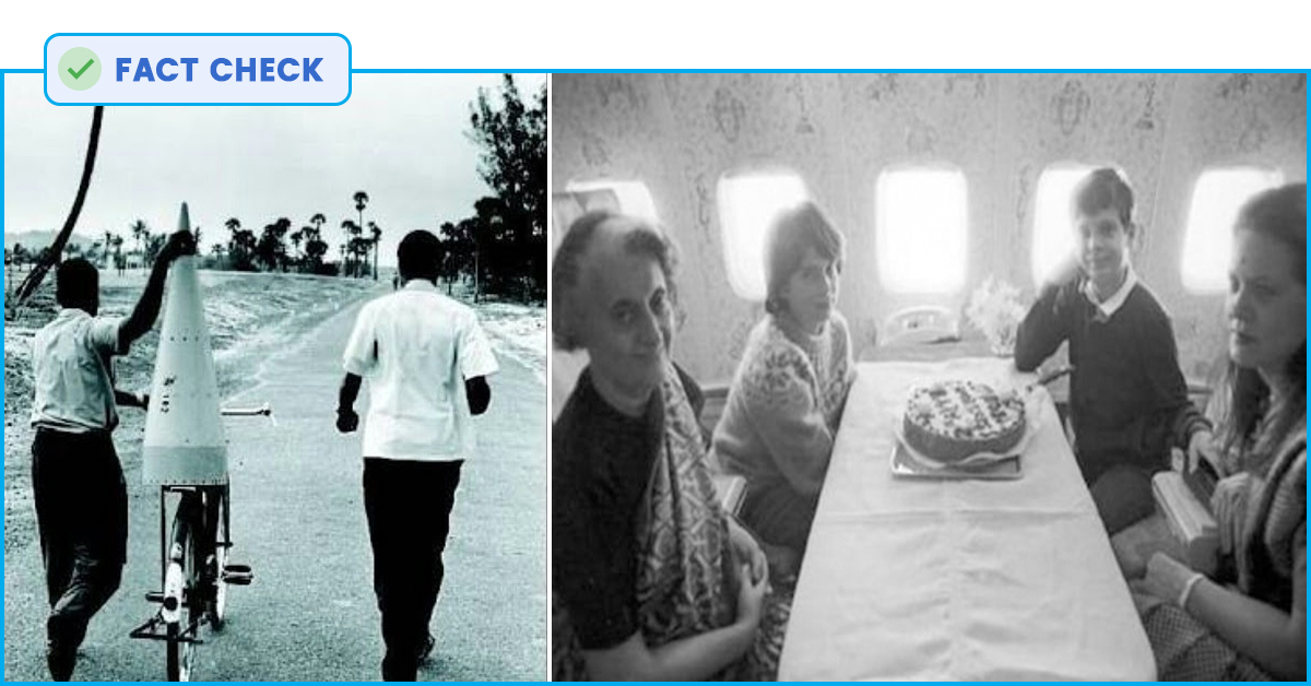 Fact Check: Nehru-Gandhi Family Wasnt Celebrating Birthday When ISRO Used Cycle & Bullock Cart